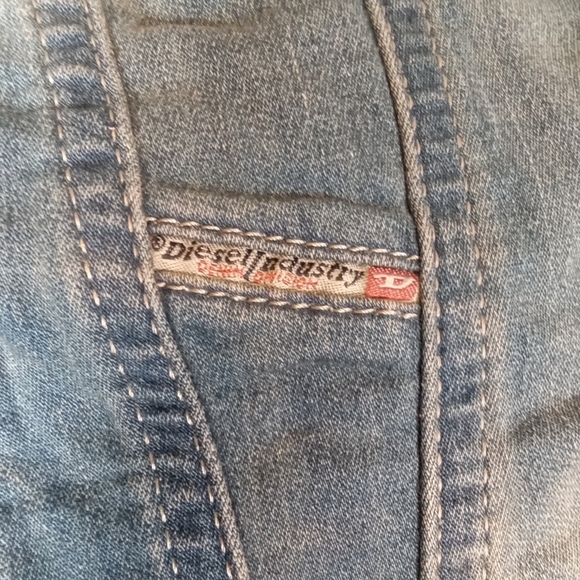 Diesel fringi ne denium y2k festival rodeo Preppy women's jacket xxs - Picture 5 of 9